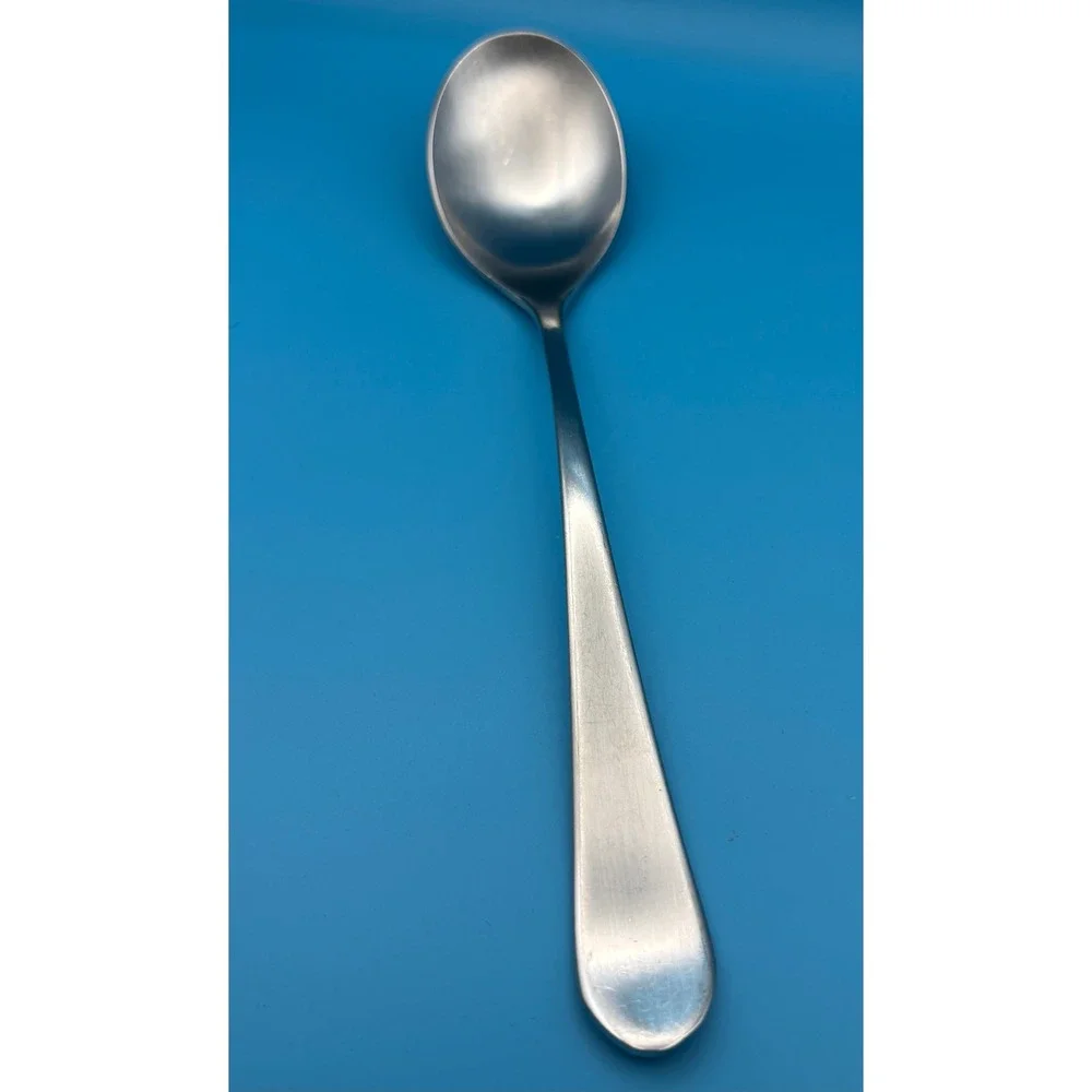 Gourmet Settings Maddox Soup Spoon 18/10 Stainless Steel Satin Flatware Silver